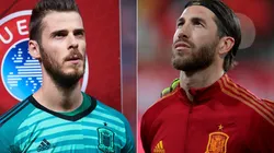 David De Gea and Sergio Ramos of Spain