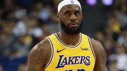 LeBron James of the Los Angeles Lakers