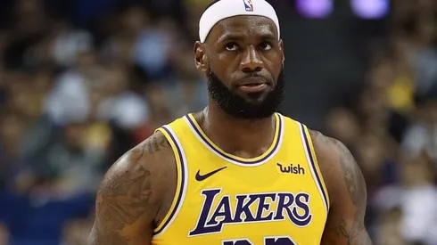 LeBron James of the Los Angeles Lakers