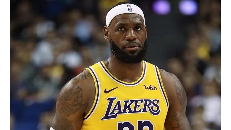 LeBron James of the Los Angeles Lakers