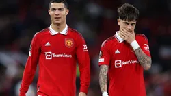 Cristiano Ronaldo and Alejandro Garnacho Ferreyra of Manchester United