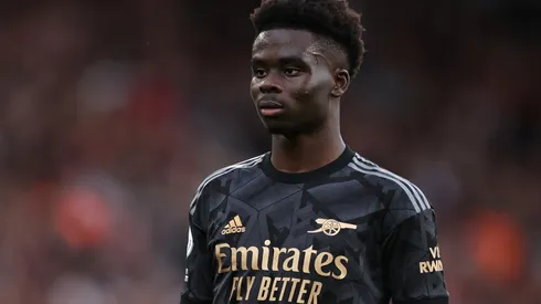 Bukayo Saka in the game Arsenal tied with Southampton