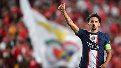 Marquinhos of PSG in a Champions League game vs Benfica