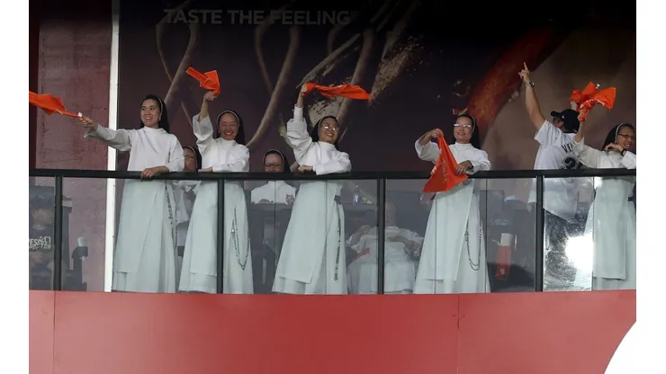 The Rally Nuns at Minute Maid Park in Houston