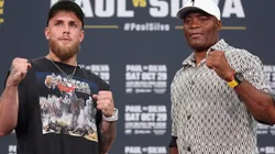 Jake Paul and Anderson SIlva pose together