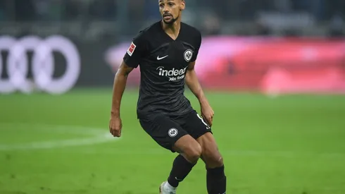 Djibril Sow of Frankfurt in a game vs Borussia Monchengladbach