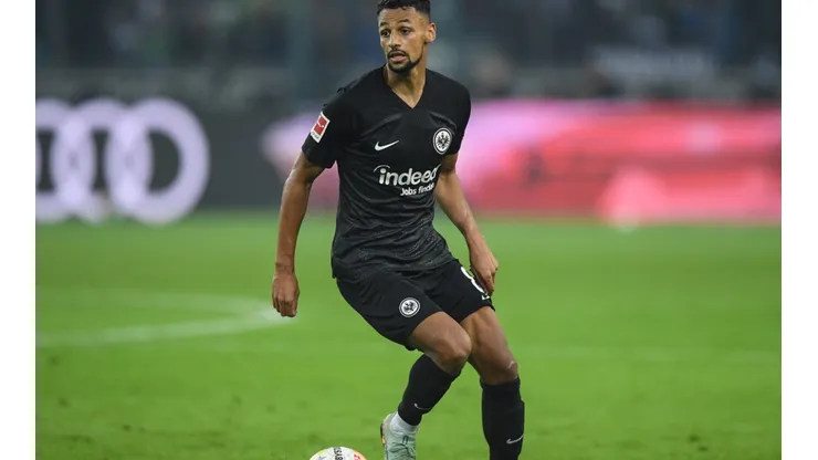 Djibril Sow of Frankfurt in a game vs Borussia Monchengladbach