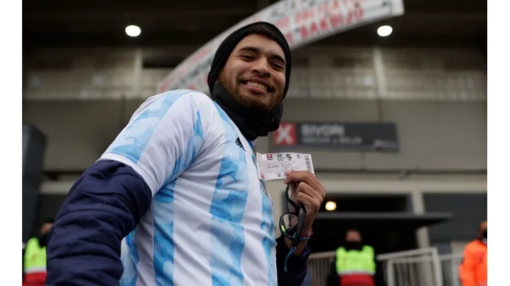 Argentina fan - FIFA World Cup Qatar 2022 CONMEBOL Qualifiers.