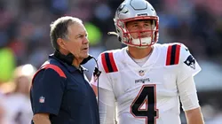 Bill Belichick (left), Mac Jones (right) - New England Patriots - NFL 2022