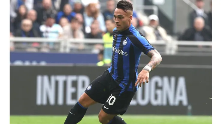 Lautaro Martínez in Inter against Salernitana