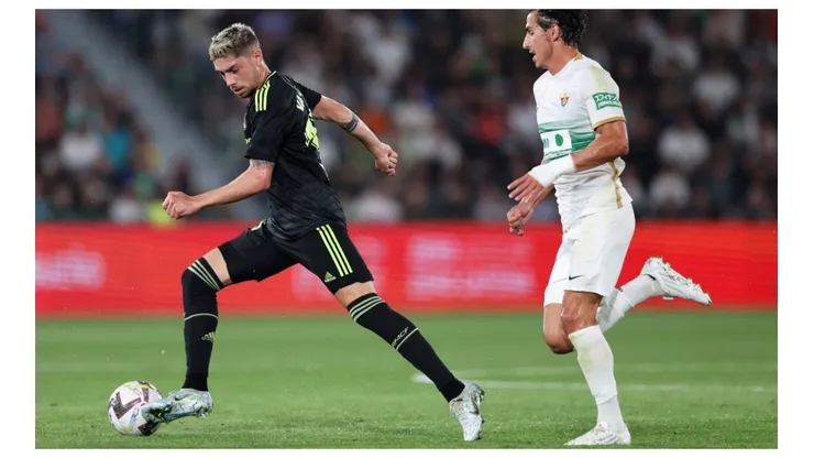 Federico Valverde of Real Madrid in the win against Elche CF