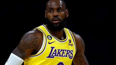 LeBron James of the Los Angeles Lakers