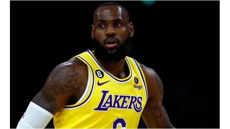 LeBron James of the Los Angeles Lakers