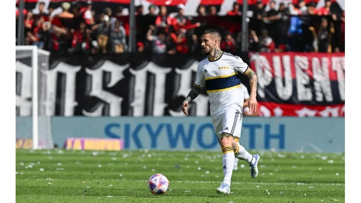 Darío Benedetto of Boca Juniors in the game against Newell's.