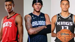 Jabari Smith Jr. of the Houston Rockets, Paolo Banchero of the Orlando Magic, and Keegan Murray of the Sacramento Kings