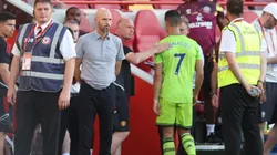 Cristiano Ronaldo and Erik ten Hag