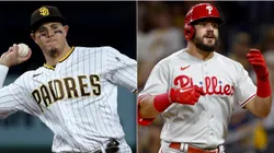 Manny Machado of the San Diego Padre and Kyle Schwarber of the Philadelphia Phillie