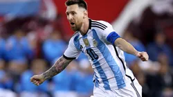 Lionel Messi in action for Argentina.