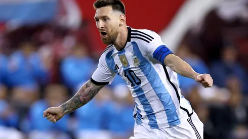 Lionel Messi in action for Argentina.