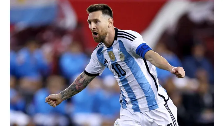 Lionel Messi in action for Argentina.