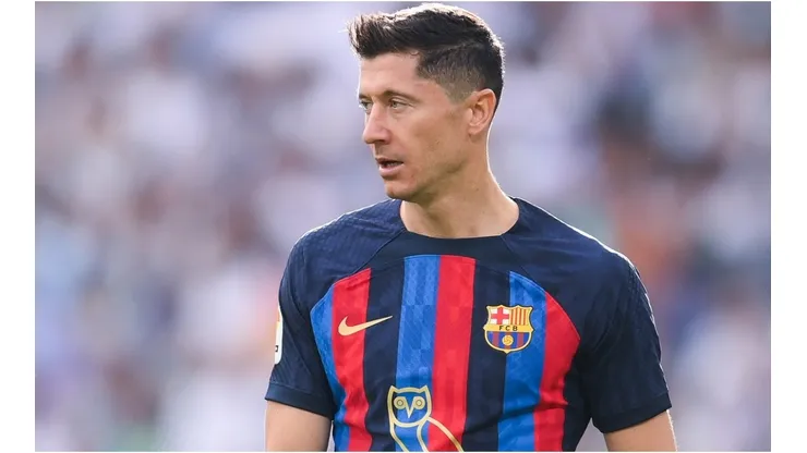 Robert Lewandowski of FC Barcelona