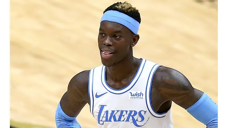 Dennis Schroder of the Los Angeles Lakers