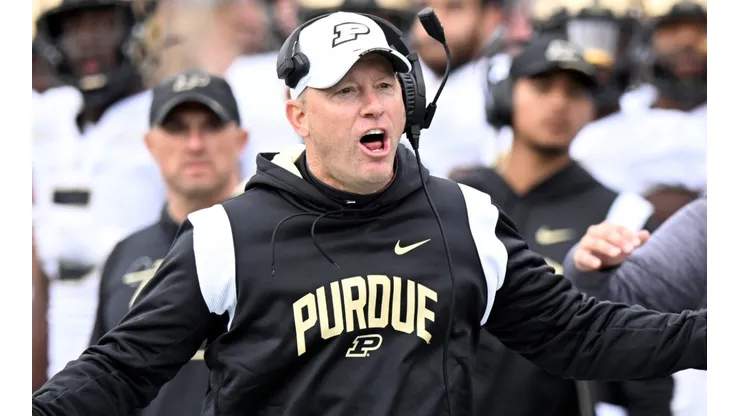 Jeff Brohm of the Purdue Boilermakers