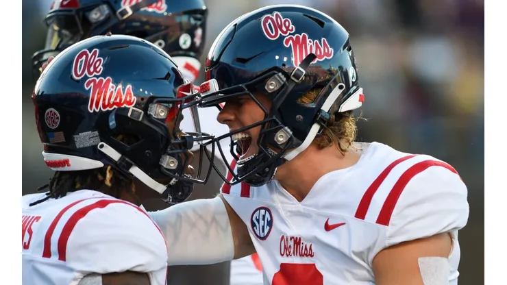 Quinshon Judkins and Jaxson Dart of Ole Miss