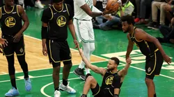 The Warriors during the 2022 NBA Finals.