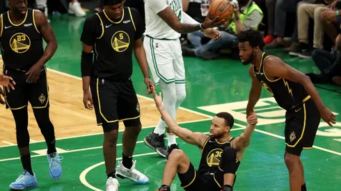 The Warriors during the 2022 NBA Finals.