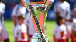 The Philip F. Anschutz trophy prior to the MLS Cup Finals game