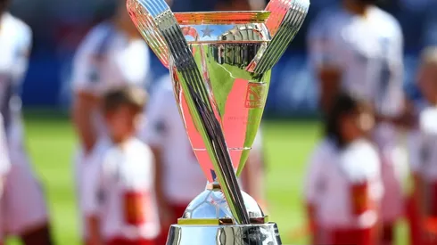 The Philip F. Anschutz trophy prior to the MLS Cup Finals game