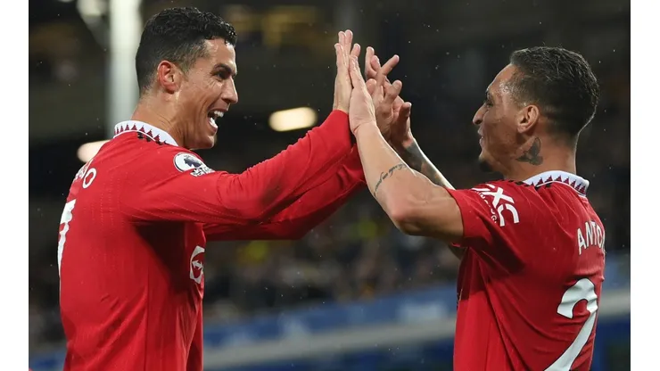 Cristiano Ronaldo and Antony of Manchester United