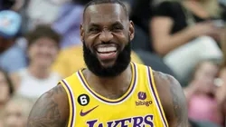 LeBron James of the Los Angeles Lakers