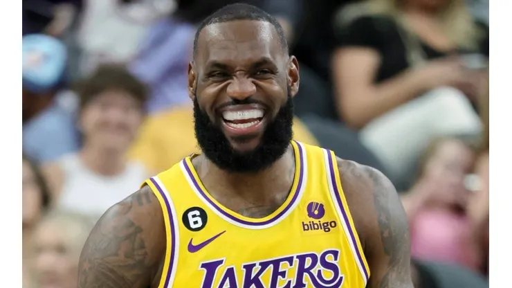 LeBron James of the Los Angeles Lakers