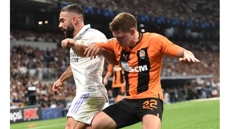 Daniel Carvajal (Real Madrid), Mykola Matviyenko (Shakhtar Donetsk) - UEFA Champions league 2022-23