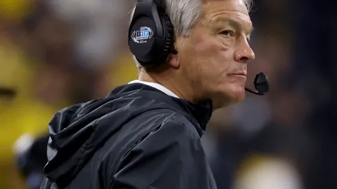 Head coach Kirk Ferentz of the Iowa Hawkeyes
