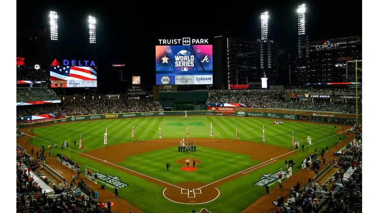 View of the Truist Park in 2021 MLB World Series.