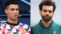 Cristiano Ronaldo of Manchester United and Mohamed Salah of Liverpool