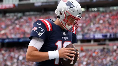 Patriots quarterback Mac Jones.