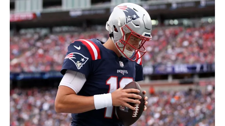 Patriots quarterback Mac Jones.