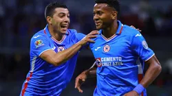 Michael Estrada and Erik Lira of Cruz Azul