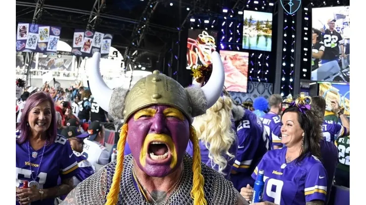 Vikings fans during the 2022 NFL Draft