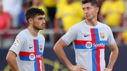Pedri and Lewandowski of Barcelona