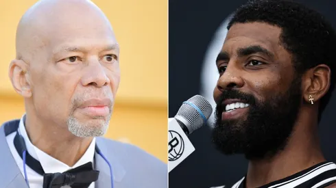 Kareem Abdul-Jabbar (left) & Kyrie Irving