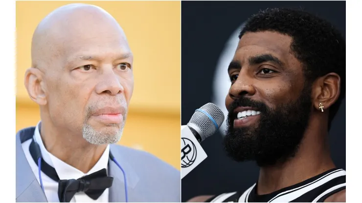Kareem Abdul-Jabbar (left) & Kyrie Irving