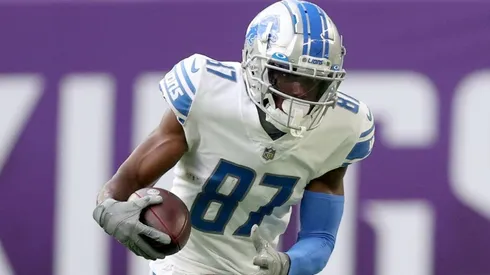 Quintez Cephus #87 of the Detroit Lions
