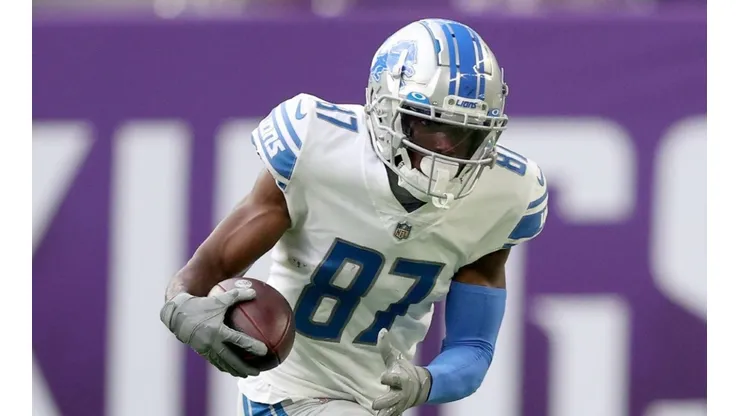 Quintez Cephus #87 of the Detroit Lions