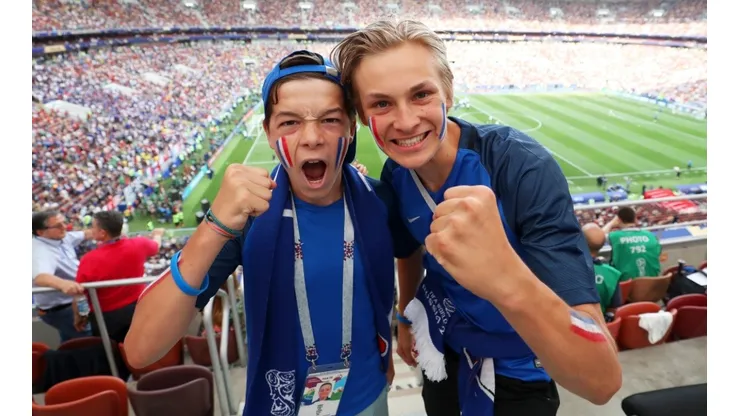 France fans during Russia 2018 FIFA World Cup final.
