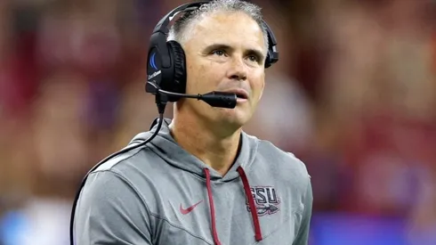 Head coach Mike Norvell of the Florida State Seminoles